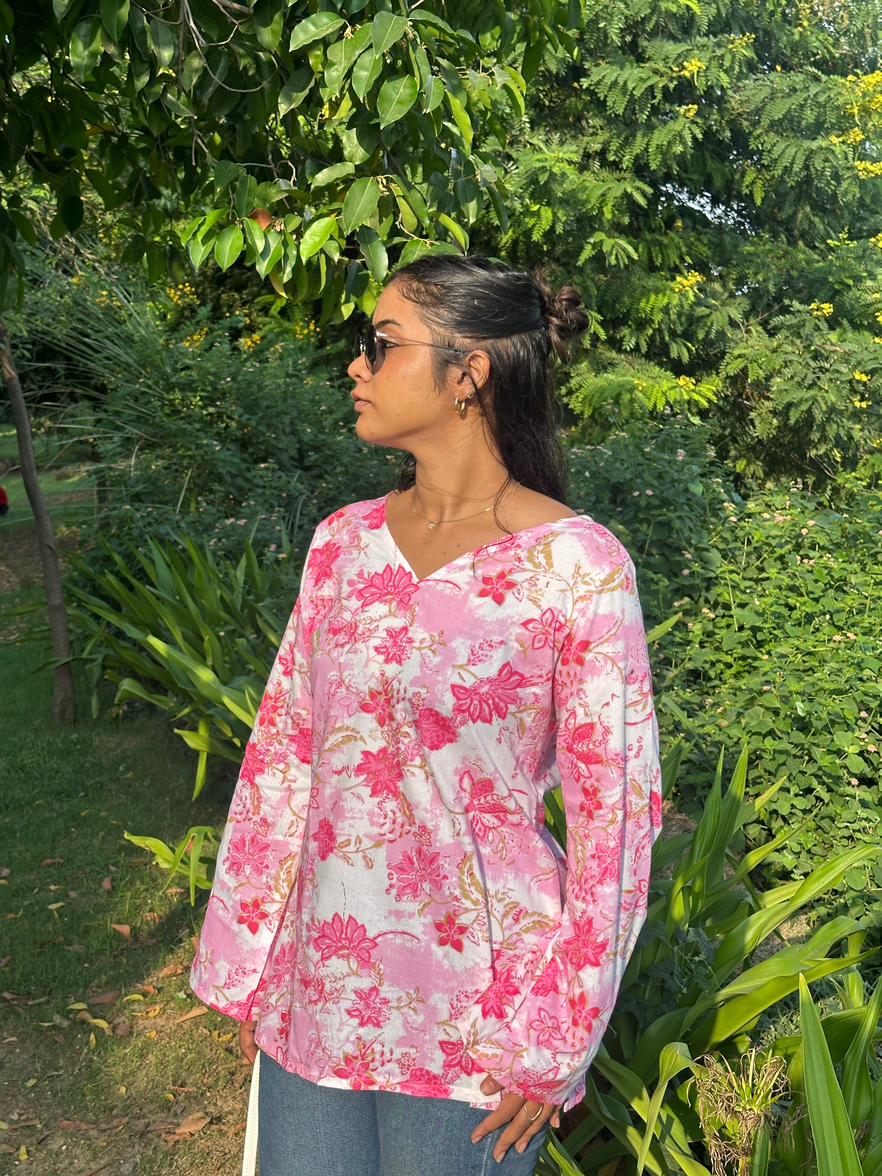 Pop of Pink Full Seleves