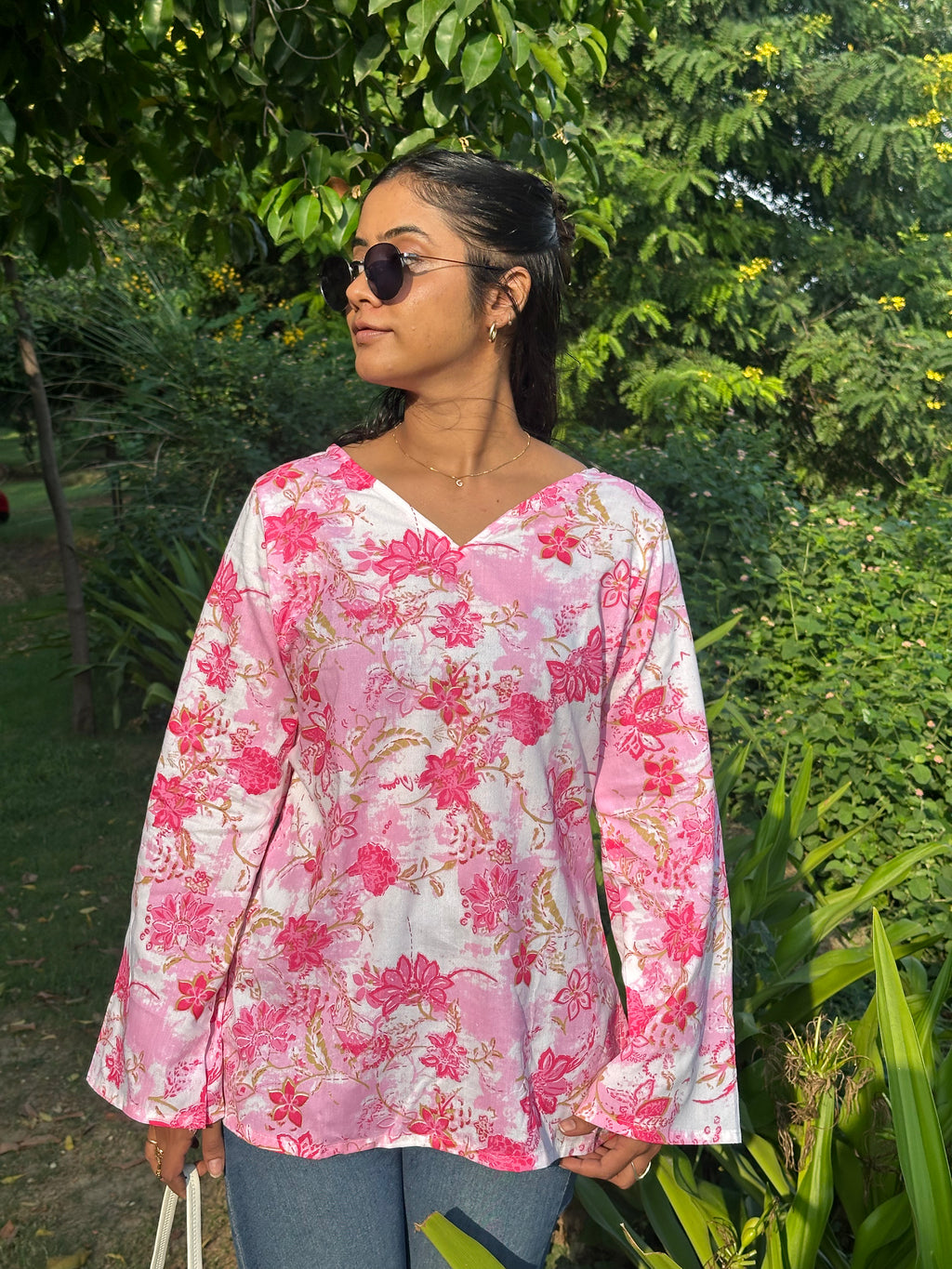 Pop of Pink Full Seleves