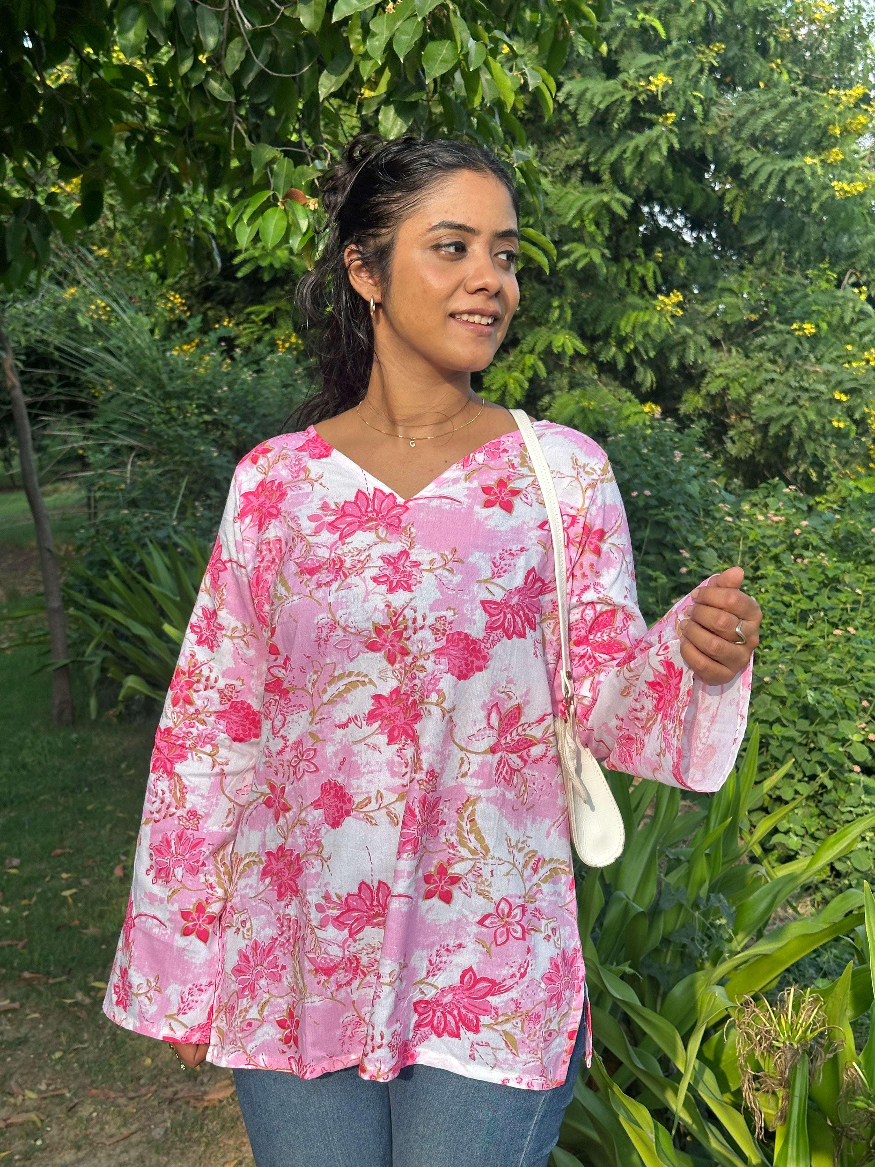 Pop of Pink Full Seleves