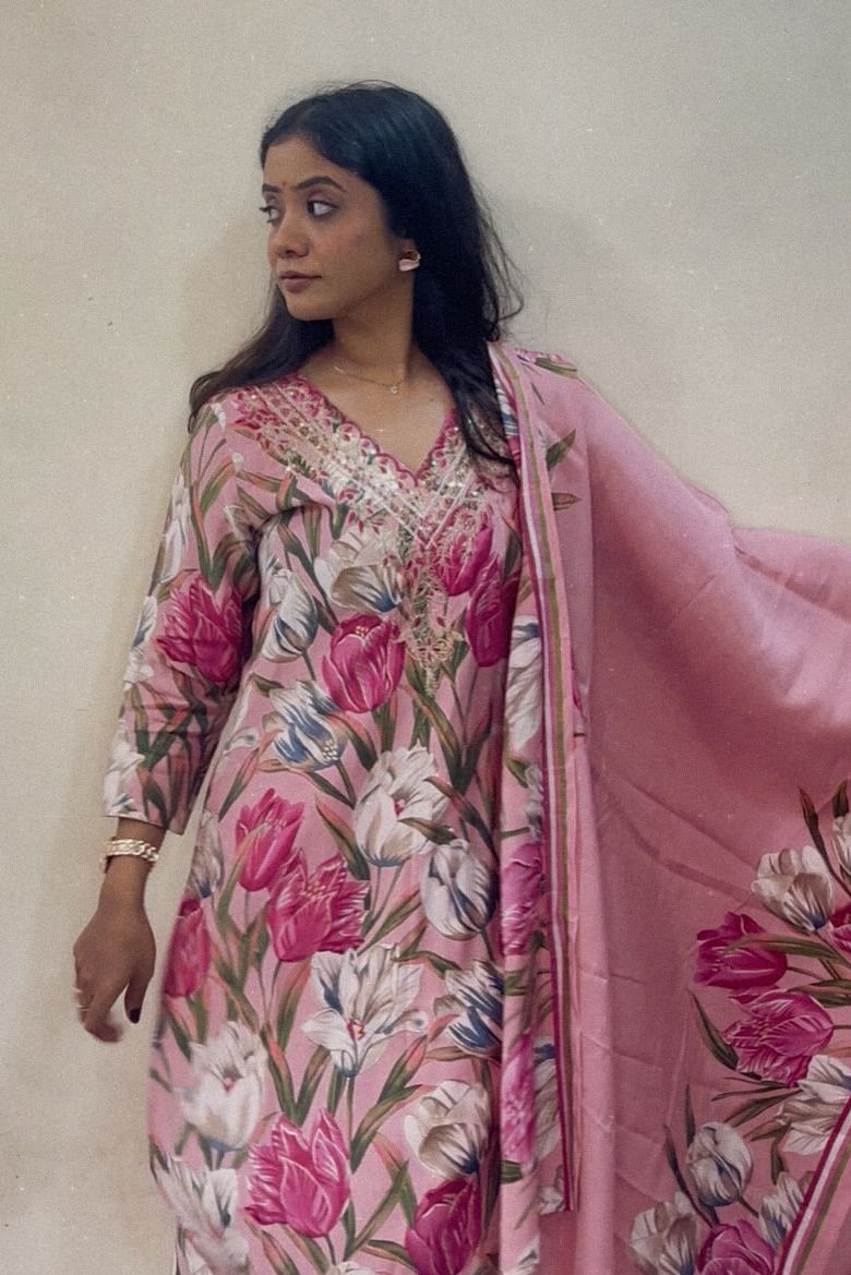 Flower Printed Suiet